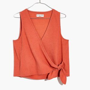 MADEWELL Texture & Thread Wrap Tie Tank Top